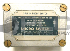  MICRO SWITCH 0P-AR78 SPLASH PROOF SWITCH