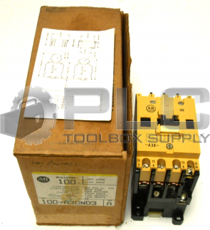 NEW IN BOX ALLEN BRADLEY 100-A30ND3 /A CONTACTOR 30AMP 100-A30N*3