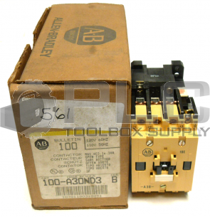 NEW IN BOX ALLEN BRADLEY 100-A30ND3 /B CONTACTOR 30AMP 100-A30N*3