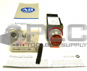 NEW IN BOX ALLEN BRADLEY 800MR-PTL16A/D SMALL ROUND PILOT LIGHT AMBER