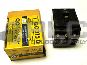NEW IN BOX SQUARE D QO315 D 3-POLE DELTA BREAKER QO315D, QO-315-D