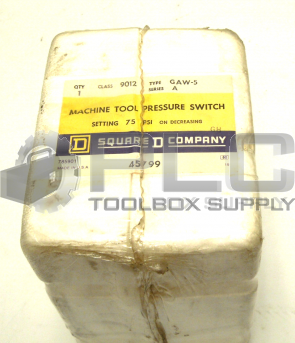 NEW SEALED SQUARE D 9012 GAW-5 PRESSURE SWITCH 9012GAW5