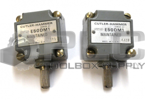 LOT OF 2 CUTLER-HAMMER E50DM1 LIMIT SWITCH OPERATING HEAD