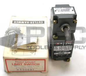 NEW IN BOX CUTLER HAMMER E50BR1 FRONT MOUNT LIMIT SWITCH NO LEVER 2NO/2NC