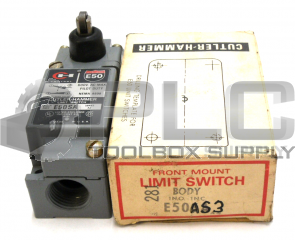 NEW IN BOX CUTLER HAMMER E50AS3 FRONT MOUNT LIMIT SWITCH BODY
