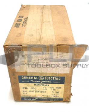 NEW SEALED GENERAL ELECTRIC 9T55Y50G2 TRANSFORMER .500KVA 60HZ