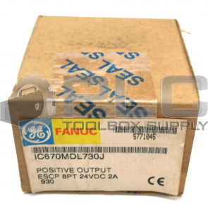 NEW SEALED FANUC IC670MDL730J POSITIVE OUTPUT ESCP 8PT 24VDC 2A