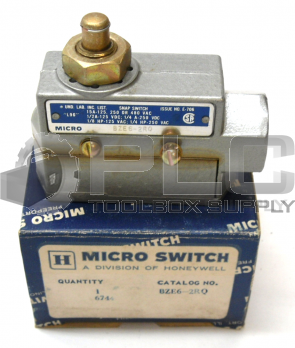 NEW IN BOX MICRO SWITCH BZE6-2RQ LIMIT SWITCH GENERAL PURPOSE 15AMP 125/250/480V