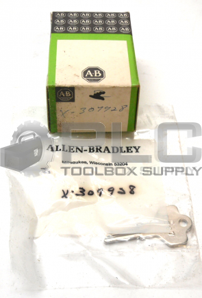 NEW IN BOX ALLEN BRADLEY X-307928 KEY CYLINDER LOCK FOR PUSHBUTTON SWITCH