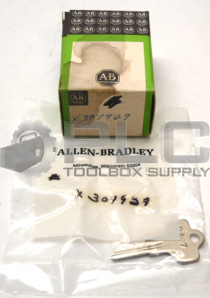 NEW IN BOX ALLEN BRADLEY X-307929 KEY CYLINDER LOCK FOR PUSHBUTTON SWITCH