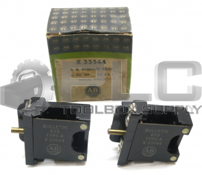 NEW LOT OF 2 ALLEN BRADLEY X-33544 OVERLOAD RELAY BULLETIN 815 TYPE A SIZE0/1