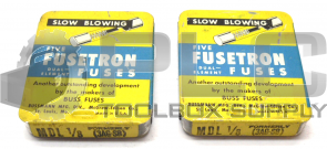 NEW LOT OF 2 BUSS MDL 1/8 SLOW BLOWING FUSETRON FUSES QTY 10