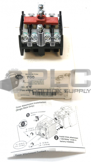 NEW IN BOX ALLEN BRADLEY 700-PB40 /E AUX CONTACT SECOND DECK 