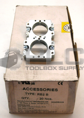 NEW BOX OF 20 SHAMROCK CONTROLS RB2 B MOUNTING COLLARS