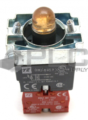 NEW SHAMROCK CONTROLS RB2-BWL755 PUSH BUTTON BODY ASSEMBLY 110V RB2-BWL7