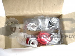 NEW LOT OF 6 SHAMROCK C&S ELECTRIC RB2-BW54 RED MUSHROOM HEAD E-STOP