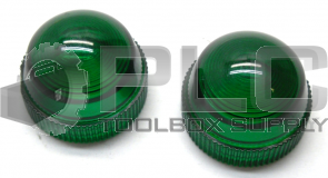 NEW LOT OF 2 GENERAL ELECTRIC 286A5443PG4 GREEN LENS FOR ET-16