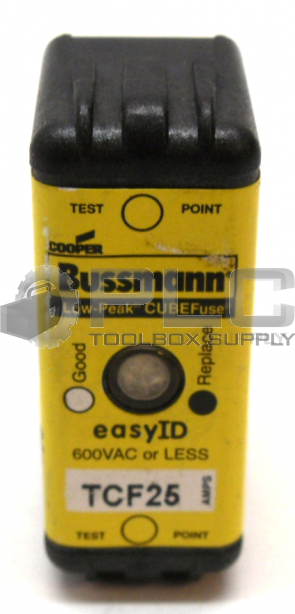 BUSSMAN TCF25 LOW PEAK CUBE FUSE 600VAC OR LESS