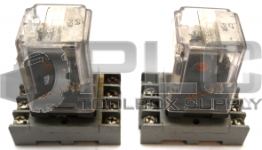 LOT OF 2 POTTER & BRUMFIELD KRPA-11AG-120 RELAY W/SR2P-06