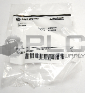 NEW SEALED ALLEN BRADLEY 800MR-W00E CUSTOM LEGEND PLATE MAN AUTO