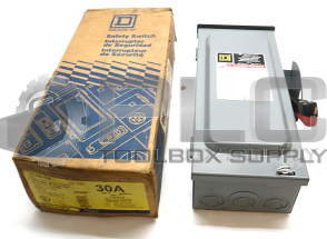 NEW IN BOX SQUARE D HU361RB HEAVY DUTY SAFETY SWITCH 