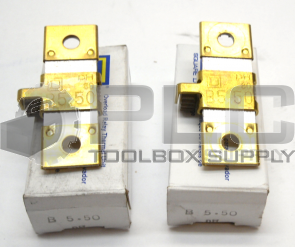 NEW LOT OF 2 SQUARE D B 5.50 OVERLOAD HEATER ELEMENT