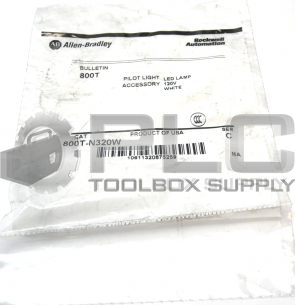NEW SEALED ALLEN BRADLEY 800T-N320W PILOT LIGHT LED LAMP