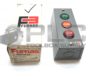 NEW IN BOX FURNAS 50MA3AAA PUSH BUTTON ENCLOSURE 