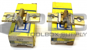 LOT OF 2 NEW  SQUARE D B22 OVERLOAD RELAY THERMAL UNIT