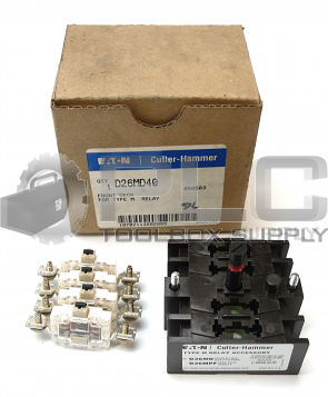 NEW IN BOX CUTLER HAMMER D26MD40 RELAY DECK ADDER