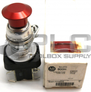 NEW ALLEN BRADLEY 800H-FPX6A5 /C 2 POSITION PUSH-PULL RED CAP