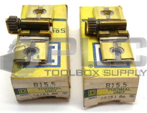 LOT OF 2 NEW SQUARE D B15.5 OVERLOAD RELAY THERMAL UNIT