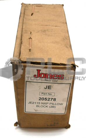 NEW JONES 205278 PILLOW BLOCK JE JE2115 NXP
