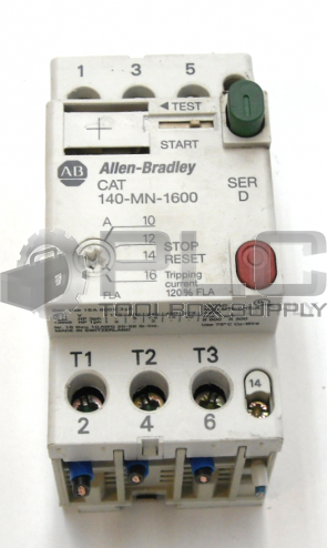 ALLEN BRADLEY 140-MN-1600/D MOTOR STARTER MANUAL W/140-A10/C