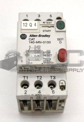 LOT OF 3 ALLEN BRADLEY 140-MN-0100 /D MANUAL STARTER W/140-A10/C