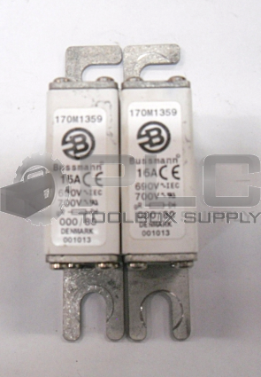 LOT OF 2 BUSSMANN 170M1359 FUSE 