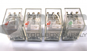 LOT OF 4 OMRON MY3N RELAY VAC VDC