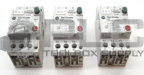 LOT OF 3 ALLEN BRADLEY 140-MN-0160/D STARTER MOTOR PROTECTOR W/140-A10/C