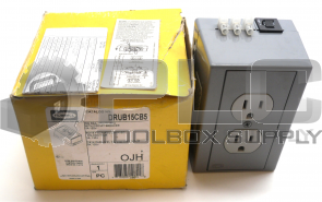 NEW HUBBELL DRUB15CB5 DIN RAIL UTILITY BOX W/CIRCUIT BREAKER