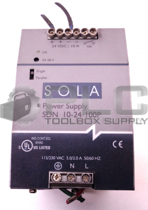 SOLA SDN 10-24-100P OVP POWER SUPPLY**READ**