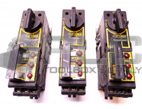 LOT OF 3 BUSSMANN OPM-SW OPTIMA OVERCURRENT PROTECTION MODULE 