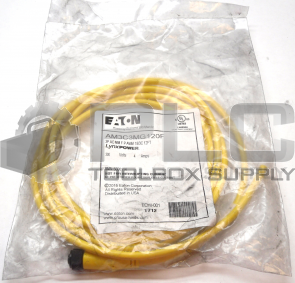 NEW SEALED EATON 5000114 CORDSET 12FT 3POLE AC MM F P AWM AM3C3MG120F