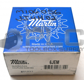 NEW SEALED MARTIN 6JEM QUADRA-FLEX COUPLING SLEEVES