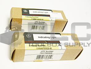 NEW LOT OF 2 GENERAL ELECTRIC 116B6708G5-W PILOT LIGHT WHITE 