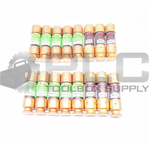 LOT OF 16 NEW FUSETRON FRN-R 8 FUSE ENERGY EFFICIENT FRN-R-8