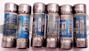 LOT OF 6 NEW BUSS SC-15 FUSE CLASS G 480VAC