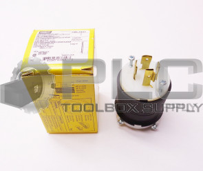 NEW HUBBELL HBL2421 TWIST-LOCK PLUG 20A 3 PHASE 250V 3 POLE 4 WIRE GROUNDING