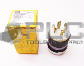 NEW HUBBELL HBL7411C TWIST-LOCK PLUG 20A 120/208V 4 POLE 4 WIRE NON-GROUNDING
