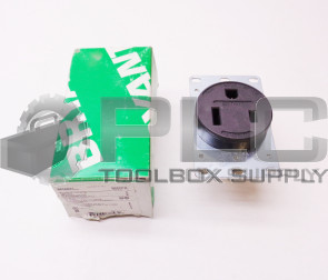 NEW BRANT 9650FR FLUSH RECEPTACLE 50A 250V 2P 3W GROUNDING