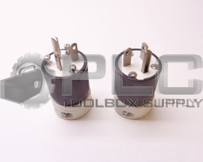 LOT OF 2 NEW WOODHEAD 89IL PLUG 20A 250V 891L